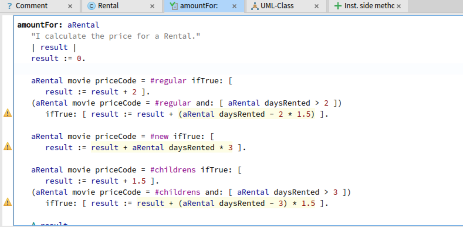 Migrated method